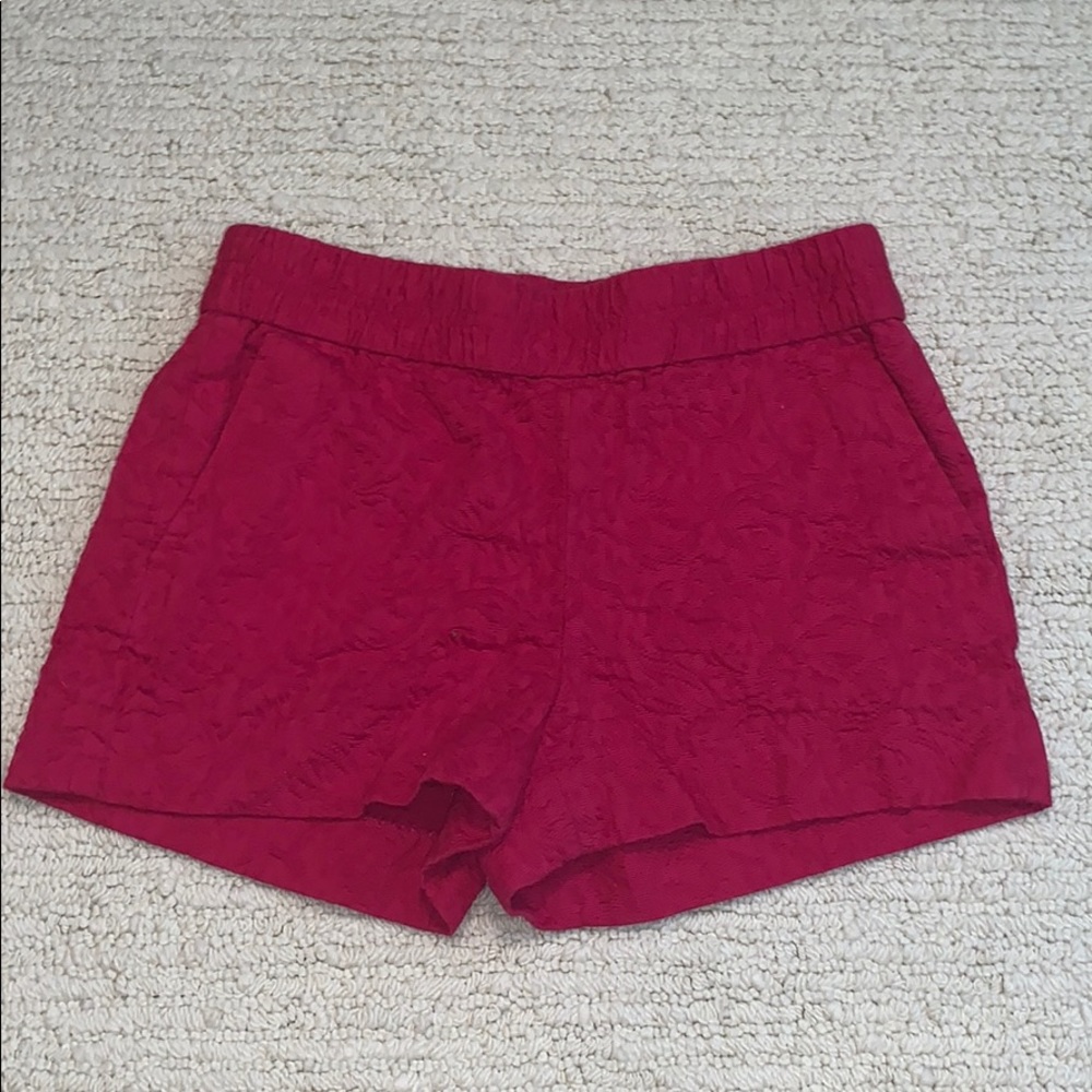 J Crew fuschia shorts size 00